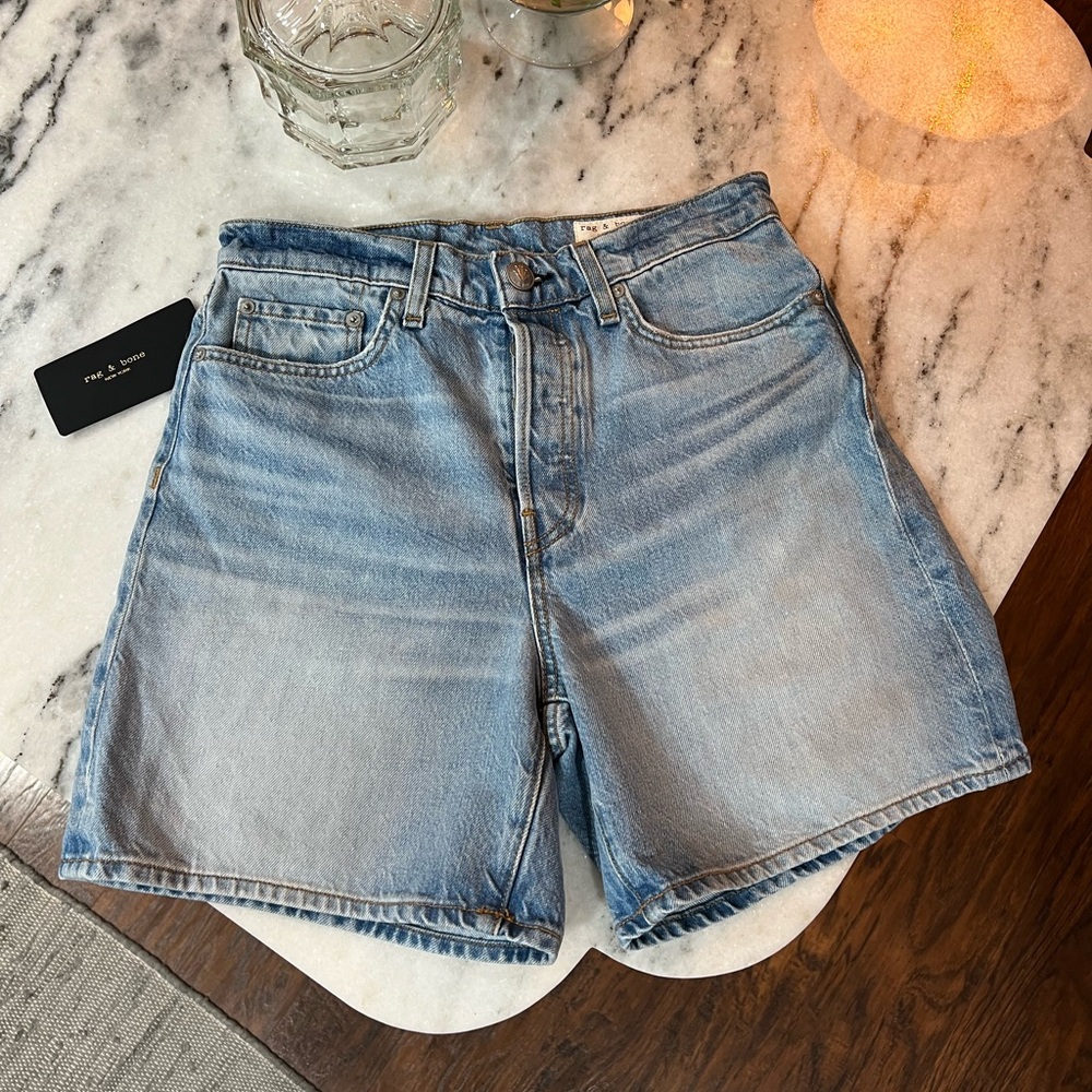 rag & bone Light Blue Jean Shorts